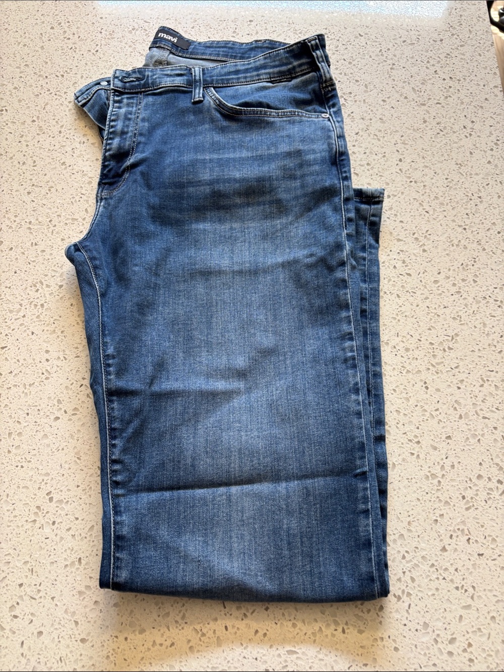 Mavi Men's Dark Blue Slim Straight Jeans 38x34